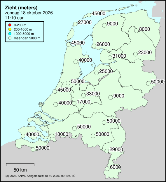 Zicht in meters